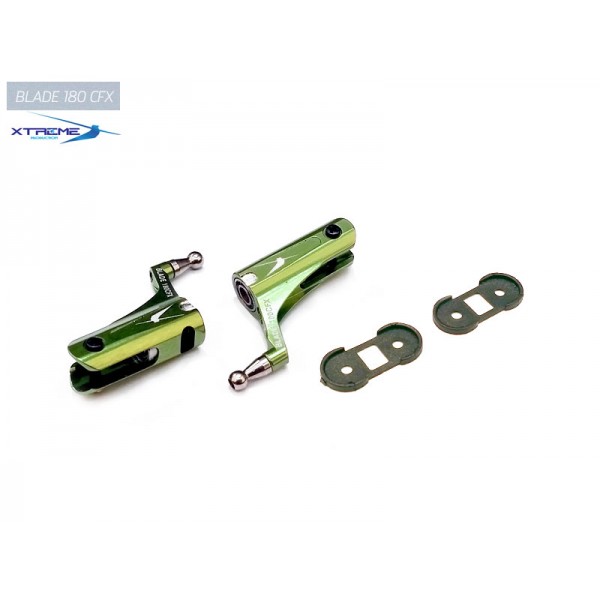 Xtreme CNC Alu. Main Blade Grip -B180CFX (Green) [B180X04-G]